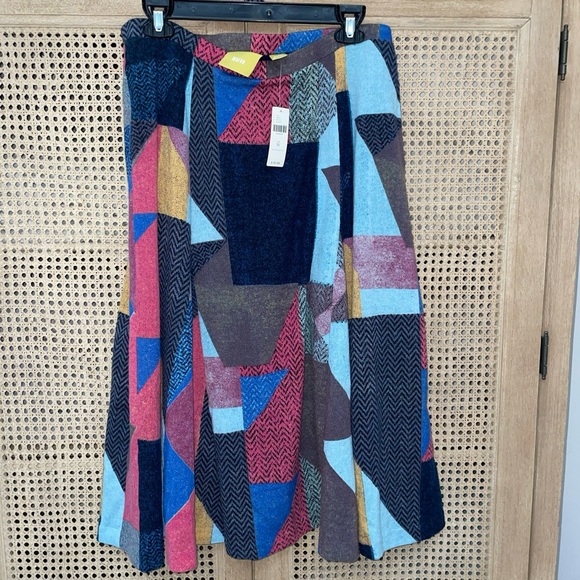 Maeve Anthropologie Cubist Knit Geometric Lined Midi
Skirt Retro Colors : Sz XL - Picture 2 of 15